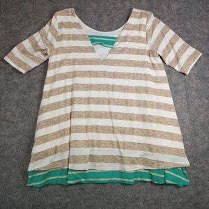 Puella Top Blouse Multicolor‎ Striped Size S